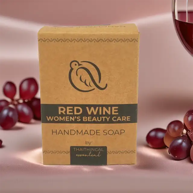 Red Wine Natural Soap - Handmade - women's Beauty care soap - image 1