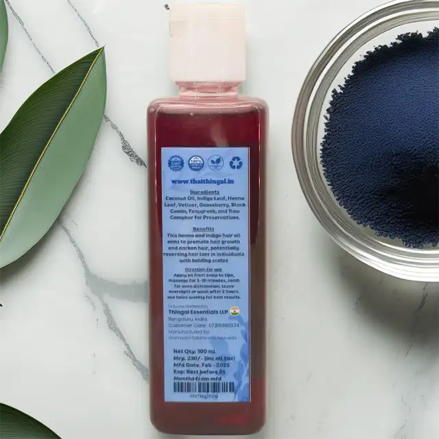 Indigo / Henna Herbal Hair Oil - image 2